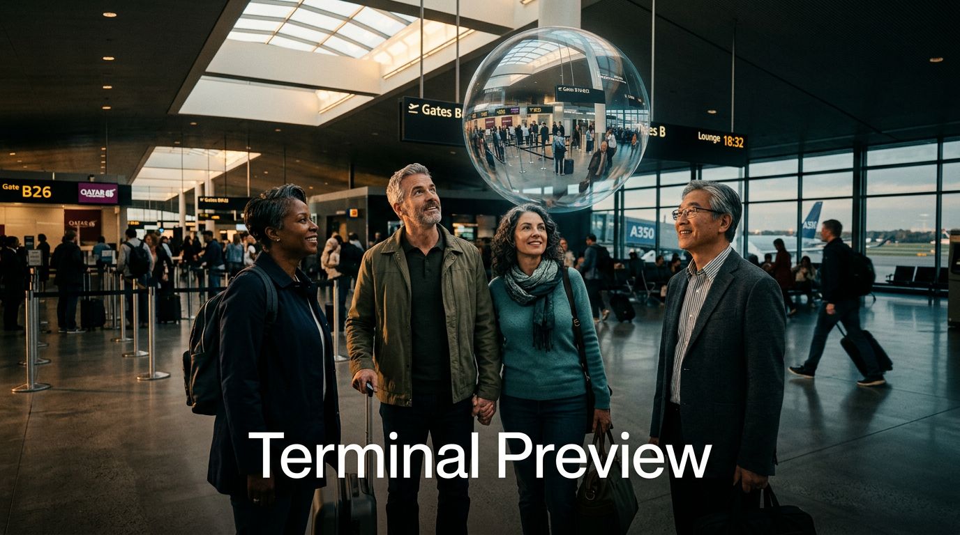 Using YouTube 360 to Preview Airport Terminals